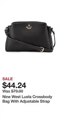 Kohl's Nine West Luela Crossbody Bag With Adjustable Strap offer