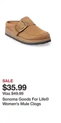 Kohl's Sonoma Goods For Life Women's Mule Clogs offer