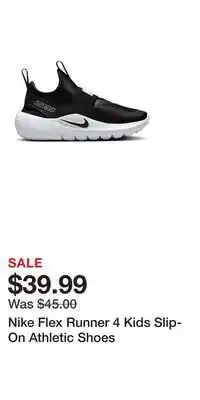 Kohl's Nike Flex Runner 4 Kids Slip-On Athletic Shoes offer