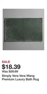 Kohl's Simply Vera Vera Wang Premium Luxury Bath Rug offer