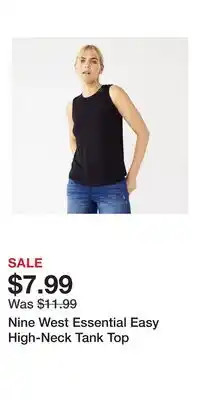 Kohl's Nine West Essential Easy High-Neck Tank Top offer