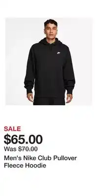 Kohl's Men's Nike Club Pullover Fleece Hoodie offer