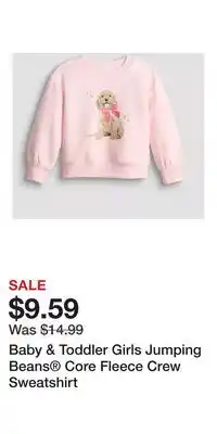 Kohl's Baby & Toddler Girls Jumping Beans Core Fleece Crew Sweatshirt offer