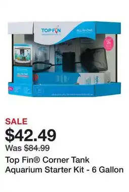 Petsmart Top Fin Corner Tank Aquarium Starter Kit - 6 Gallon offer
