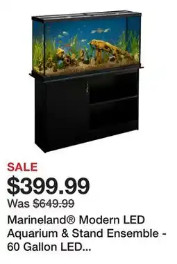 Petsmart Marineland Modern LED Aquarium & Stand Ensemble - 60 Gallon LED Fish Tank Kit offer