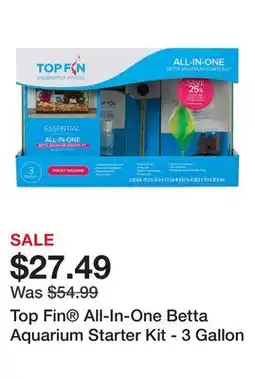 Petsmart Top Fin All-In-One Betta Aquarium Starter Kit - 3 Gallon offer