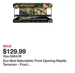 Petsmart Zoo Med Naturalistic Front Opening Reptile Terrarium - Front Opening Reptile Habitat - 25-40 Gallon offer