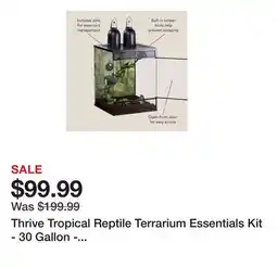 Petsmart Thrive Tropical Reptile Terrarium Essentials Kit - 30 Gallon - 18x18x24 offer