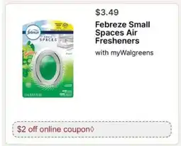 Walgreens Febreze Small Spaces Air Fresheners offer