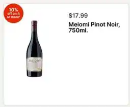 Walgreens Meiomi Pinot Noir, 750ml offer