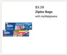 Walgreens Ziploc Bags offer