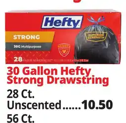 Ocean State Job Lot 30 Gallon Hefty Strong Drawstring offer