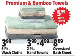 Ocean State Job Lot Premium & Bamboo Towels offer