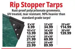 Ocean State Job Lot Rip Stopper Tarps offer