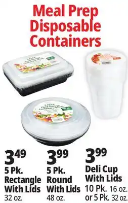 Ocean State Job Lot Meal Prep Disposable Containers offer