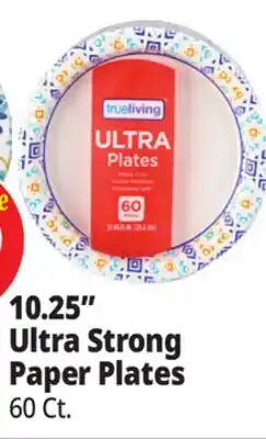 Ocean State Job Lot True Living 10.25 Ultra Strong Paper Plates offer