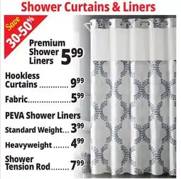 Ocean State Job Lot Shower Curtains & Liners Premium Liners offer