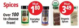 Ocean State Job Lot Spices, Everyday Spices, Organic Spices offer