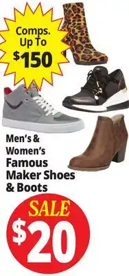 Ocean State Job Lot Men's & Women's Famous Maker Shoes & Boots offer