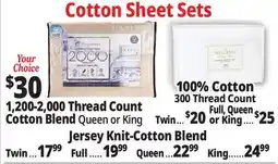 Ocean State Job Lot Cotton Sheet Sets offer
