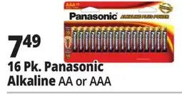 Ocean State Job Lot 16 Pk. Panasonic Alkaline AA or AAA offer