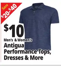 Ocean State Job Lot Men's & Women's Antigua Performance Tops, Dresses & More offer