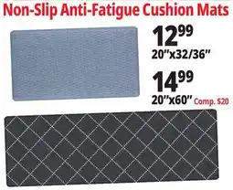 Ocean State Job Lot Non-Slip Anti-Fatigue Cushion Mats offer
