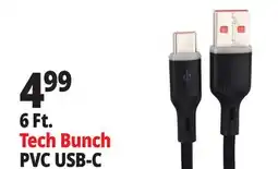 Ocean State Job Lot 6 Ft. Tech Bunch PVC USB-C offer