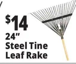 Ocean State Job Lot 24 Steel Tine Leaf Rake offer