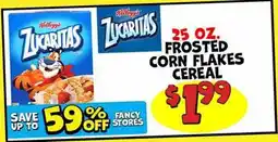 Ollie's Kellogg's 25 OZ. FROSTED CORN FLAKES CEREAL offer