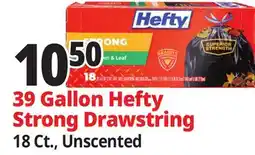 Ocean State Job Lot 39 Gallon Hefty Strong Drawstring offer
