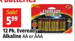 Ocean State Job Lot 12 Pk. Eveready Alkaline offer