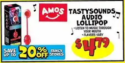 Ollie's AMOS TASTYSOUNDS AUDIO LOLLIPOP offer