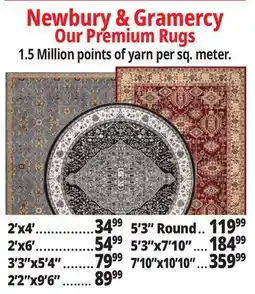 Ocean State Job Lot Newbury & Gramercy Rugs offer