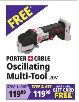 Ocean State Job Lot PORTER CABLE Oscillating Multi-Tool offer