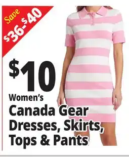Ocean State Job Lot Women's Canada Gear Dresses, Skirts, Tops & Pants offer