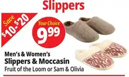 Ocean State Job Lot Men's & Women's Slippers & Moccasin offer