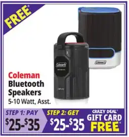Ocean State Job Lot Coleman Bluetooth Speakers offer