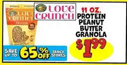 Ollie's LOVE CRUNCH PROTEIN PEANUT BUTTER GRANOLA offer