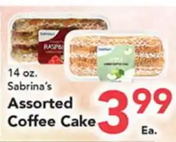 Eurofresh Market 14 oz. Sabrina's Assorted Coffee Cake offer