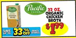 Ollie's PACIFIC FOODS ORGANIC CHICKEN BROTH offer