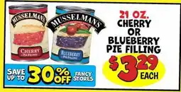 Ollie's MUSSELMAN'S CHERRY OR BLUEBERRY PIE FILLING offer