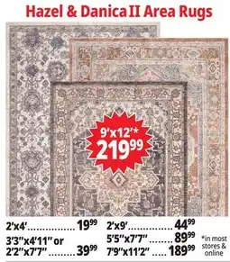 Ocean State Job Lot Hazel & Danica II Area Rugs offer