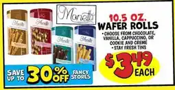 Ollie's 10.5 OZ. WAFER ROLLS offer