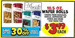 Ollie's MONETTA 10.5 OZ. WAFER ROLLS offer