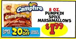 Ollie's CAMPFIRE PUMPKIN SPICE MARSHMALLOWS offer