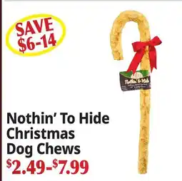 Ocean State Job Lot Nothin' To Hide Christmas Dog Chews offer
