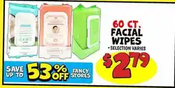 Ollie's FACIAL WIPES offer
