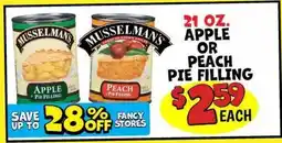 Ollie's MUSSELMAN'S APPLE PIE FILLING, PEACH PIE FILLING offer