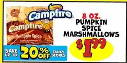 Ollie's CAMPFIRE 8 OZ. PUMPKIN SPICE MARSHMALLOWS offer